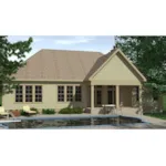 Craftsman House Plan Rear Photo 01 - Sheffield Bay Rustic Home 157D-0013 - Shop House Plans and More