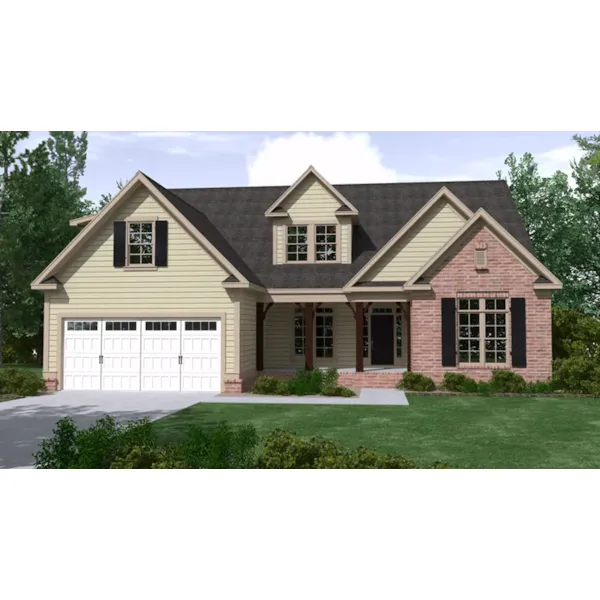 Traditional House Plan Front of Home - Moore Hill Traditional Home 157D-0016 - Shop House Plans and More