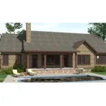 Mountain House Plan Rear Photo 01 - Cromwell Hill Rustic Home 157D-0017 - Search House Plans and More