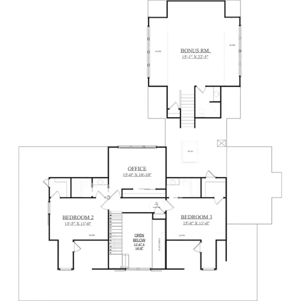 Country House Plan Second Floor - Barnett Hill Farmhouse 157D-0018 - Search House Plans and More