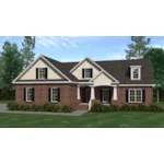 Traditional House Plan Front of House 157D-0019