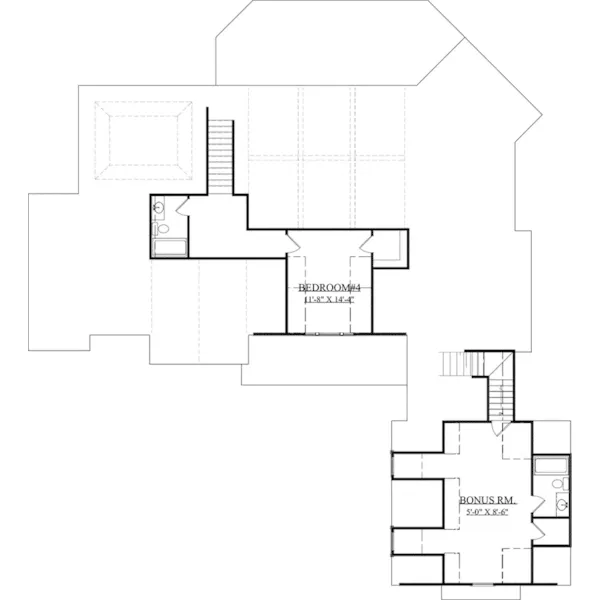 Country House Plan Second Floor - Bulloch Ranch Home 157D-0020 - Search House Plans and More