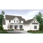 Craftsman House Plan Front of House 157D-0022