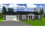 Ranch House Plan Front of House 159D-0001