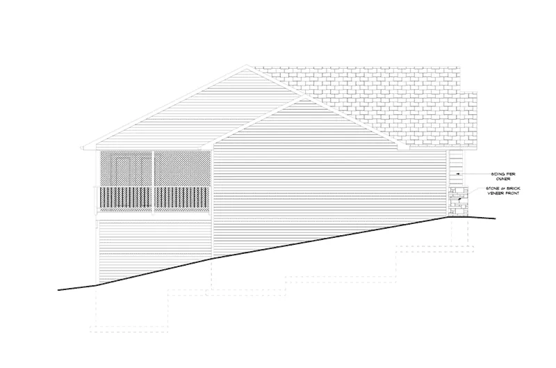 Traditional House Plan Left Elevation - Douglas Traditional Ranch Home 159D-0004 - Search House Plans and More