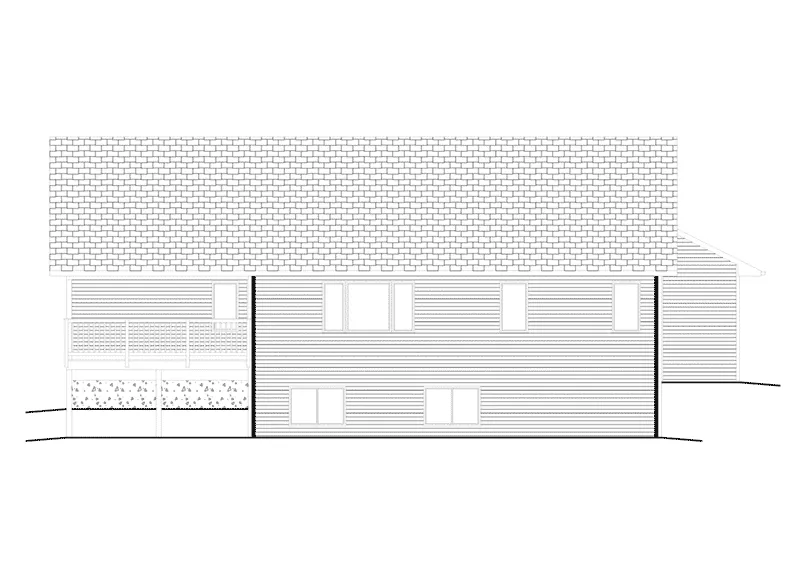 Ranch House Plan Rear Elevation - Rockbridge Ranch Home 159D-0005 - Shop House Plans and More