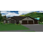 Traditional House Plan Front of House 159D-0006