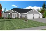 Ranch House Plan Front Photo 01 - Frances Bend Rustic Ranch Home 159D-0006 - Search House Plans and More