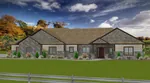 Mountain House Plan Front of Home - Morrow Flatts Craftsman Home 159D-0009 - Shop House Plans and More