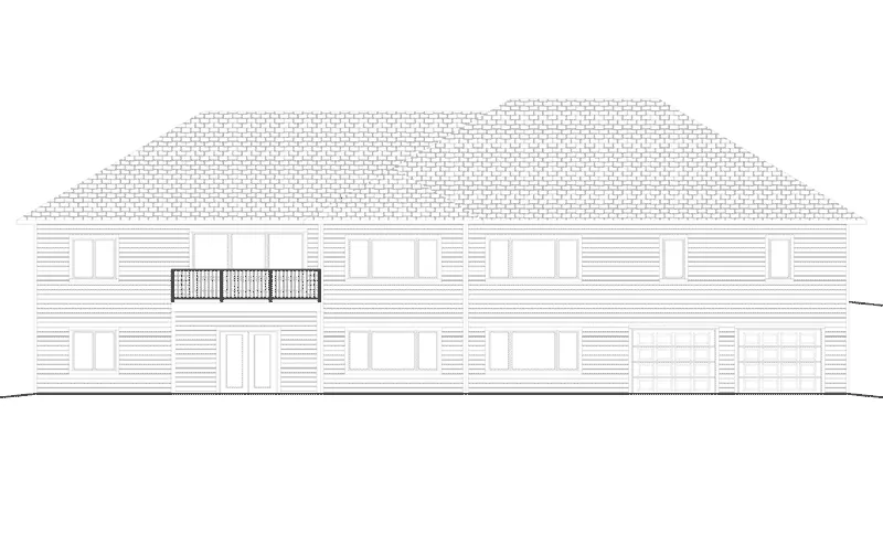 Mountain House Plan Rear Elevation - Morrow Flatts Craftsman Home 159D-0009 - Shop House Plans and More