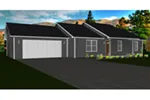 Traditional House Plan Front of House 159D-0011