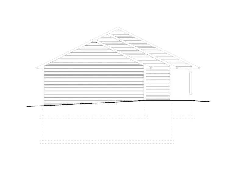 Country House Plan Left Elevation - Roxburg Traditional Ranch Home 159D-0011 - Shop House Plans and More