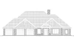 Ranch House Plan Front Elevation - Mattox Craftsman Home 159D-0012 - Shop House Plans and More
