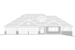 Rustic House Plan Front Elevation - Jenkins Bend Ranch Home 159D-0013 - Search House Plans and More