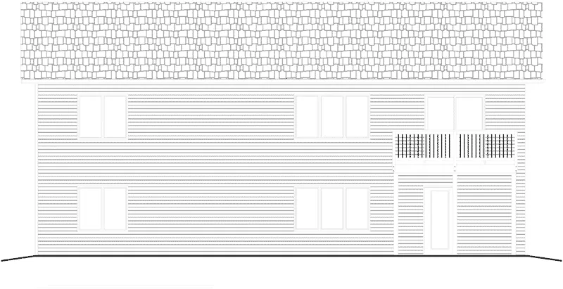 Ranch House Plan Rear Elevation - Frost Hollow Ranch Home 159D-0016 - Search House Plans and More