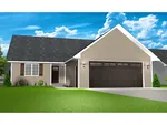 Ranch House Plan Front of Home - Clemens Cove Ranch Home 159D-0017 - Search House Plans and More