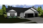 Ranch House Plan Front of House 159D-0018