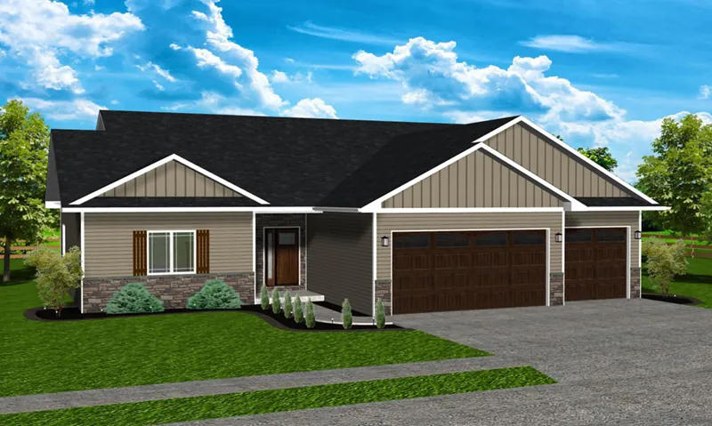 Traditional House Plan Front Photo 01 - 159D-0018 - Shop House Plans and More