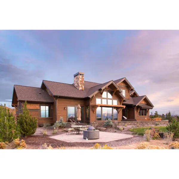 Arts & Crafts House Plan Outdoor Living Photo 02 - Cole Ridge Rustic Luxury Home 161D-0002 - Search House Plans and More