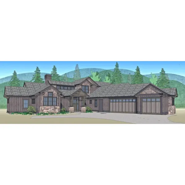 Lake House Plan Front Image - Westriver Rustic Home 161D-0003 - Shop House Plans and More