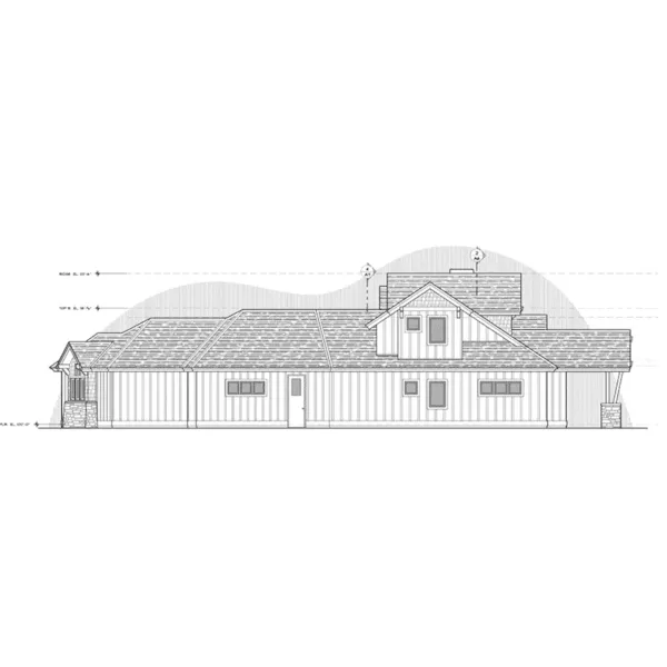 Lake House Plan Right Elevation - Westriver Rustic Home 161D-0003 - Shop House Plans and More