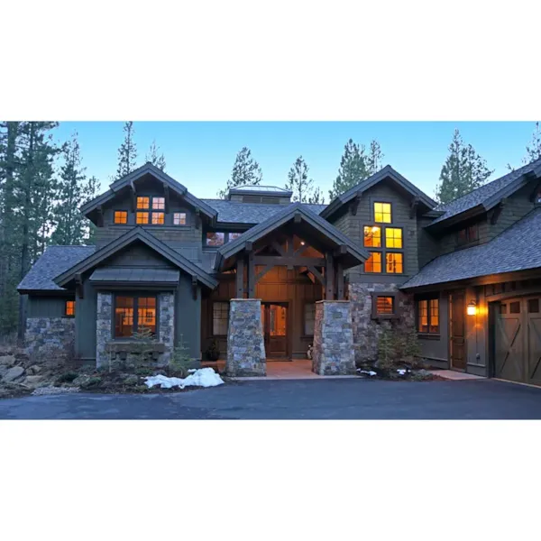 Mountain House Plan Front Photo 02 - Trinity Ridge Luxury Home 161D-0006 - Shop House Plans and More