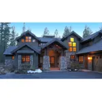 Mountain House Plan Front Photo 02 - Trinity Ridge Luxury Home 161D-0006 - Shop House Plans and More