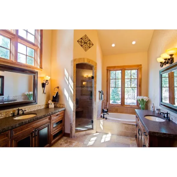 Mountain House Plan Master Bathroom Photo 01 - Trinity Ridge Luxury Home 161D-0006 - Shop House Plans and More