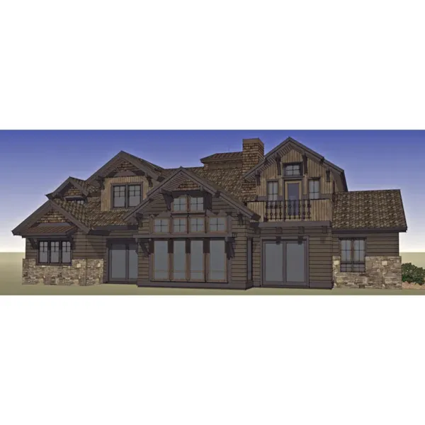 Mountain House Plan Color Image of House - Trinity Ridge Luxury Home 161D-0006 - Shop House Plans and More