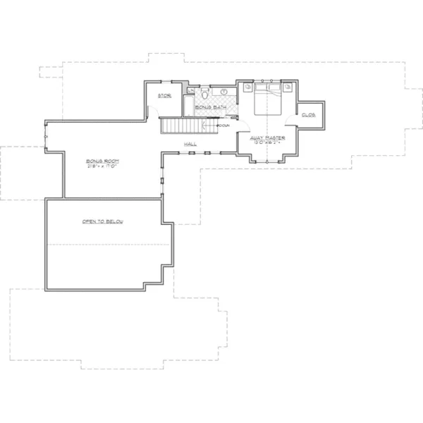 Lake House Plan Second Floor - Tranquil Pass Craftsman Home 161D-0007 - Shop House Plans and More