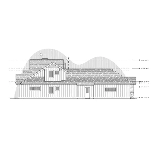 Lake House Plan Left Elevation - Timber Cove Craftsman Home 161D-0008 - Shop House Plans and More