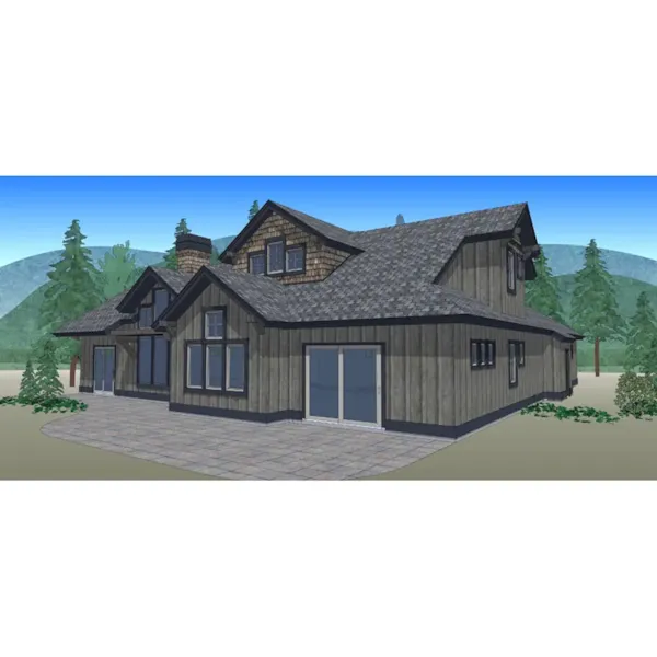 Lake House Plan Color Image of House - Timber Cove Craftsman Home 161D-0008 - Shop House Plans and More