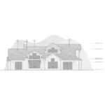 Lake House Plan Rear Elevation - Timber Cove Craftsman Home 161D-0008 - Shop House Plans and More