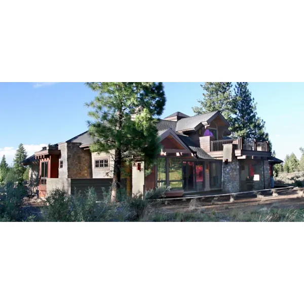 Rustic House Plan Front of Home - Sophie Pass Rustic Home 161D-0012 - Shop House Plans and More