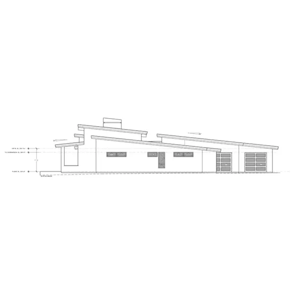 Beach & Coastal House Plan Left Elevation - Solaris Modern Home 161D-0013 - Shop House Plans and More