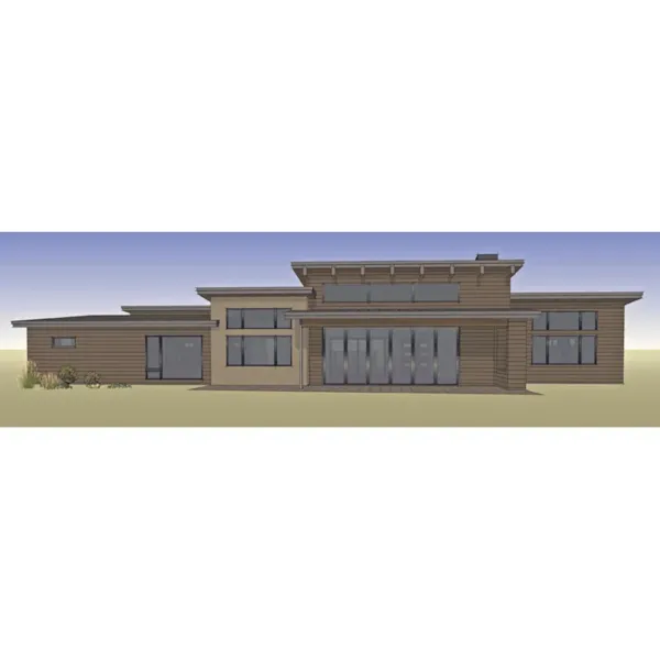 Beach & Coastal House Plan Color Image of House - Solaris Modern Home 161D-0013 - Shop House Plans and More