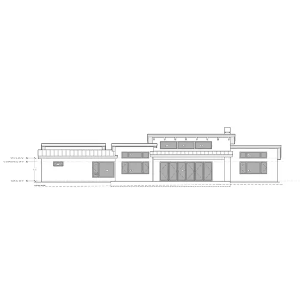 Beach & Coastal House Plan Rear Elevation - Solaris Modern Home 161D-0013 - Shop House Plans and More