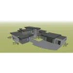 Southwestern House Plan Aerial View Photo 01 - Prentiss Modern Home 161D-0015 - Shop House Plans and More