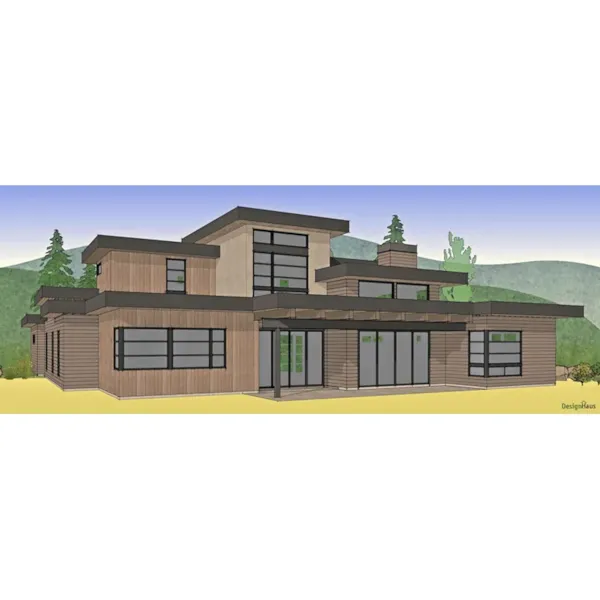 Southwestern House Plan Color Image of House - Prentiss Modern Home 161D-0015 - Shop House Plans and More