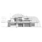 Southwestern House Plan Rear Elevation - Prentiss Modern Home 161D-0015 - Shop House Plans and More