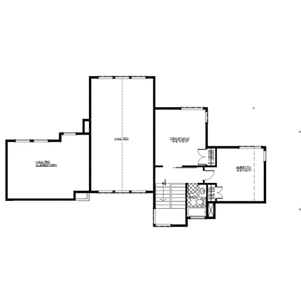 Lake House Plan Second Floor - Nevada Modern Home 161D-0016 - Shop House Plans and More