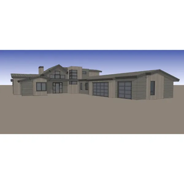 Lake House Plan Color Image of House - Nevada Modern Home 161D-0016 - Shop House Plans and More