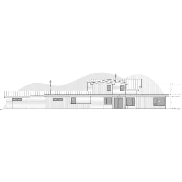 Lake House Plan Right Elevation - Nevada Modern Home 161D-0016 - Shop House Plans and More