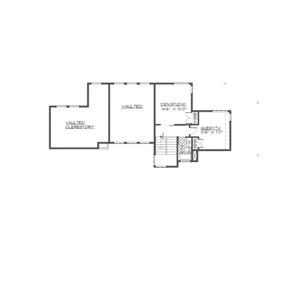 Contemporary House Plan Second Floor - Healey Luxury Modern Home 161D-0018 - Search House Plans and More