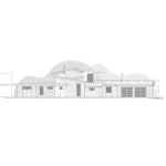 Contemporary House Plan Left Elevation - Healey Luxury Modern Home 161D-0018 - Search House Plans and More