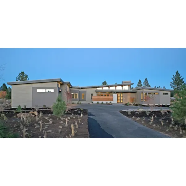 Vacation House Plan Front of Home - Arroyo Mesa Modern Home 161D-0019 - Search House Plans and More