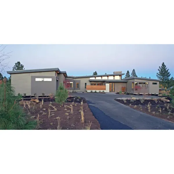 Vacation House Plan Front Photo 02 - Arroyo Mesa Modern Home 161D-0019 - Search House Plans and More