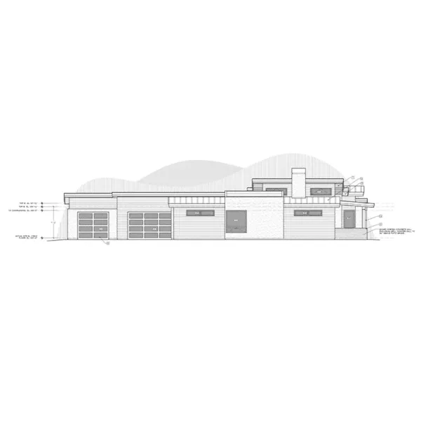 Vacation House Plan Right Elevation - Arroyo Mesa Modern Home 161D-0019 - Search House Plans and More