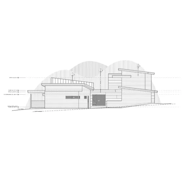 Southwestern House Plan Rear Elevation - Cimarron Luxury Modern Home 161D-0021 - Search House Plans and More