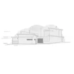 Southwestern House Plan Rear Elevation - Cimarron Luxury Modern Home 161D-0021 - Search House Plans and More